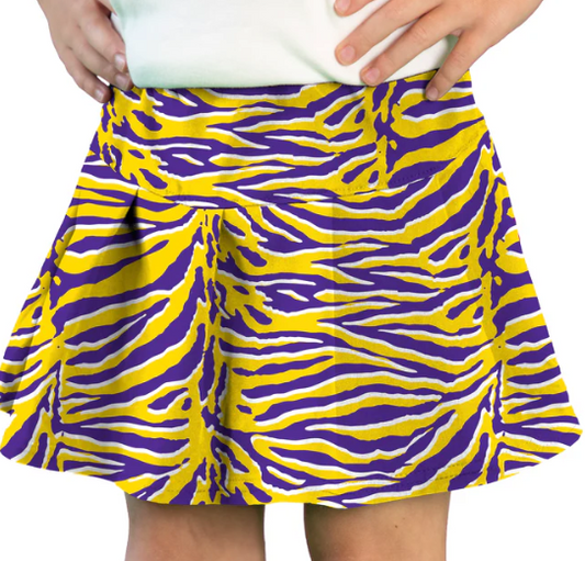 Tiger Stripe Tennis Skort