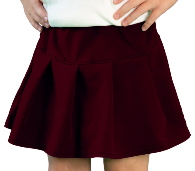 Maroon Tennis Skort