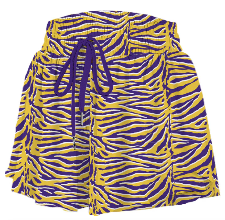 Tiger Print Flowy Shorts