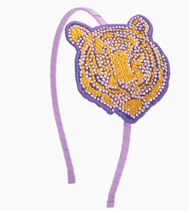 Rhinestone Tiger Face Headband