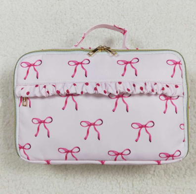 Pink Bow Travel bag/lunchbox