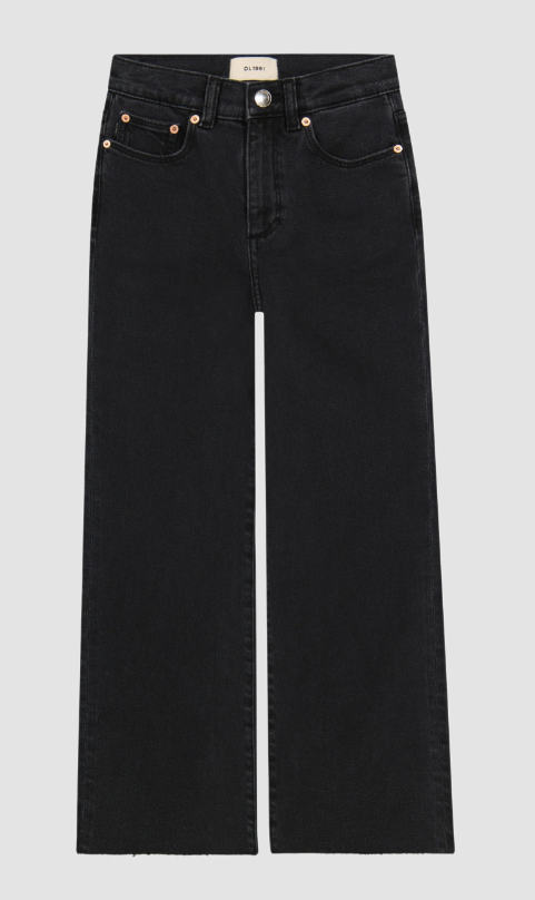 Black Denim Wide Leg Jean