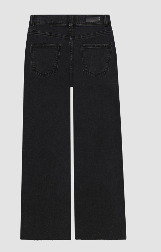 Black Denim Wide Leg Jean