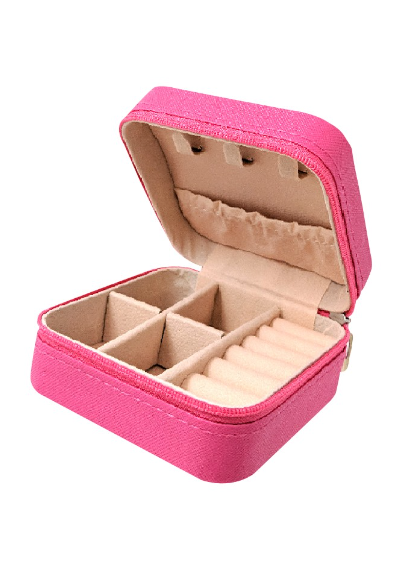 Variety Bow Print Designed Leather Jewelry Box