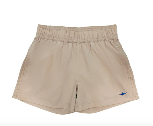 Inlet Performance Shorts in Khaki