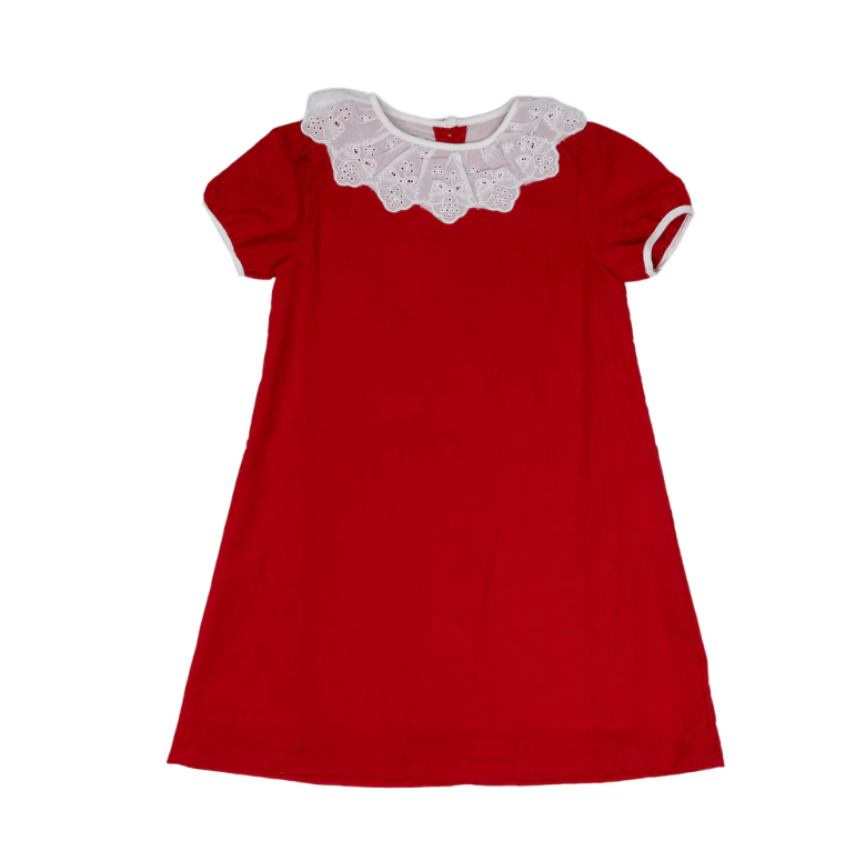 Melody Red Bow Cord Dress Regular price