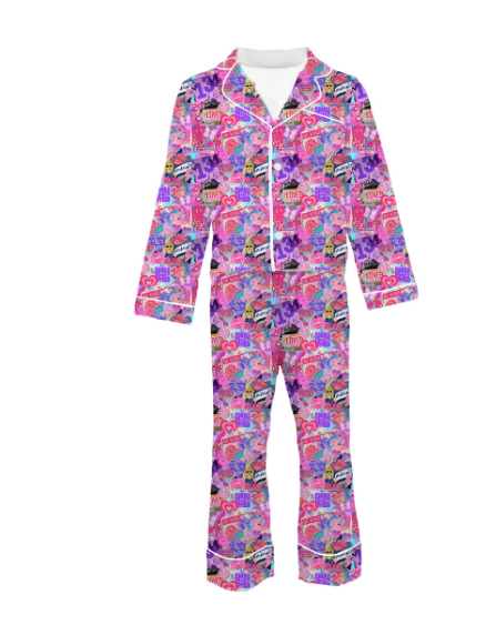 Taylor Print Silk Jammies