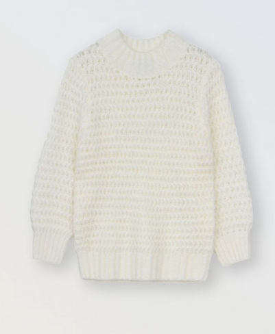 Girls Knitted Sweater offwhite