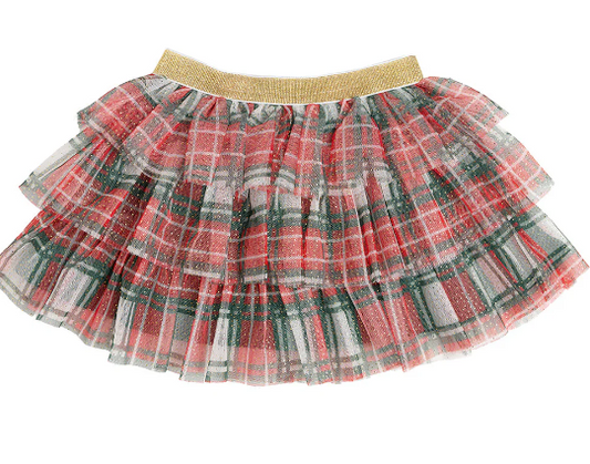 Christmas Plaid Tiered Tutu