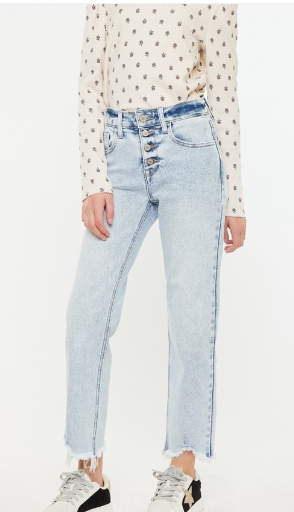 YOUTH OPEN PACK CROPPED STRAIGHT JEANS