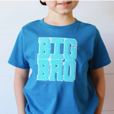 Big Bro Patch Short Sleeve T-Shirt - Indigo