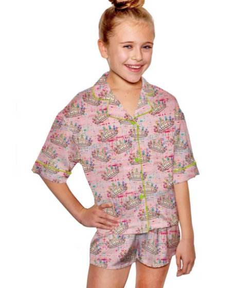 Kids Silky Crown Jewels Jammies