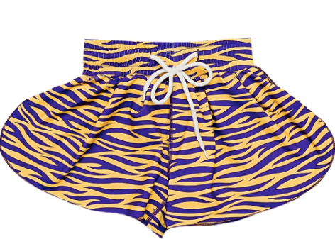 Tiger Striped Butterfly Shorts