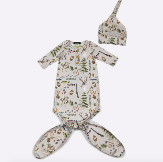 Fishing Baby Knotted Gown