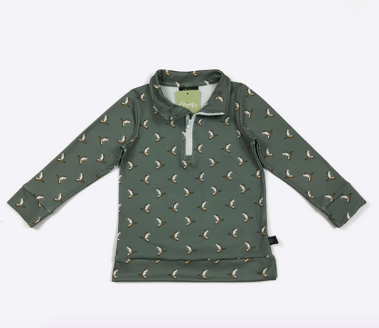 Army Mallard Boy Quarter Zip