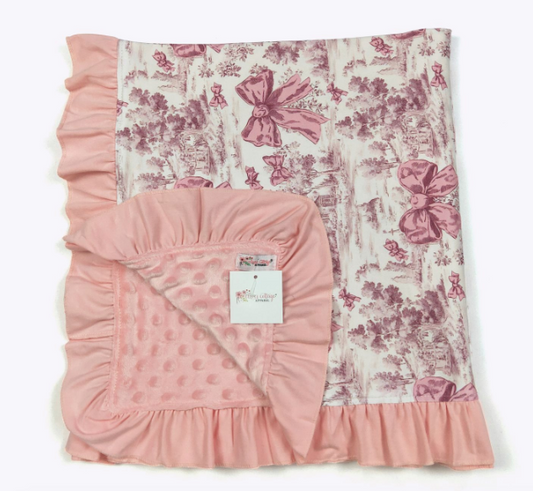 Mauve Toile Blanket
