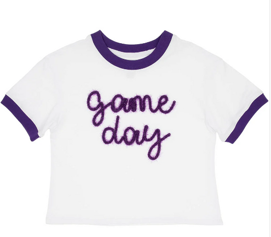 Tinsel Game Day in Purple