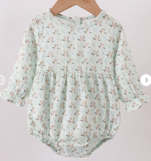 Duck Print Muslin Bubble