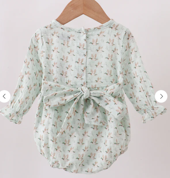 Duck Print Muslin Bubble