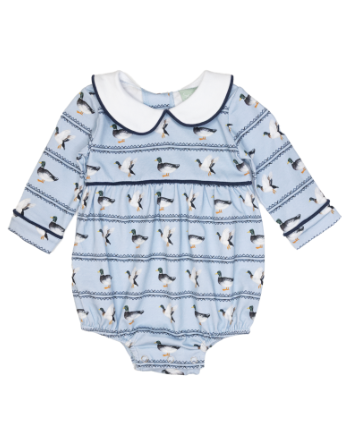 Blue/Navy boy duck bubble