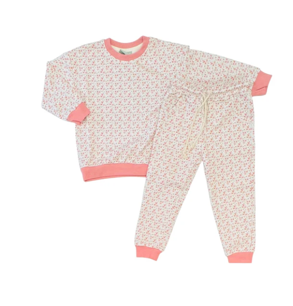 Jogger set pink floral