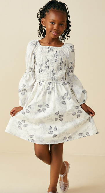 Girls Smithsonian Shin Bijutsukai Smocked Dress