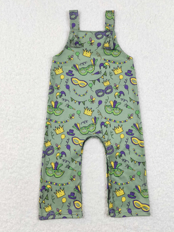 Balloon Suspender Baby Boy Mardi Gras Romper