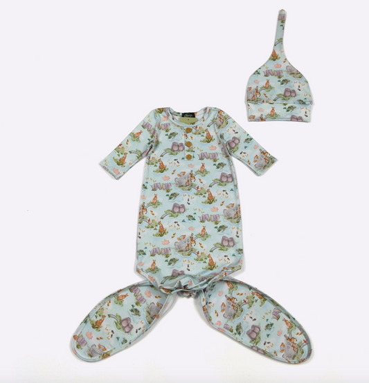 Aqua Noah Knotted Gown