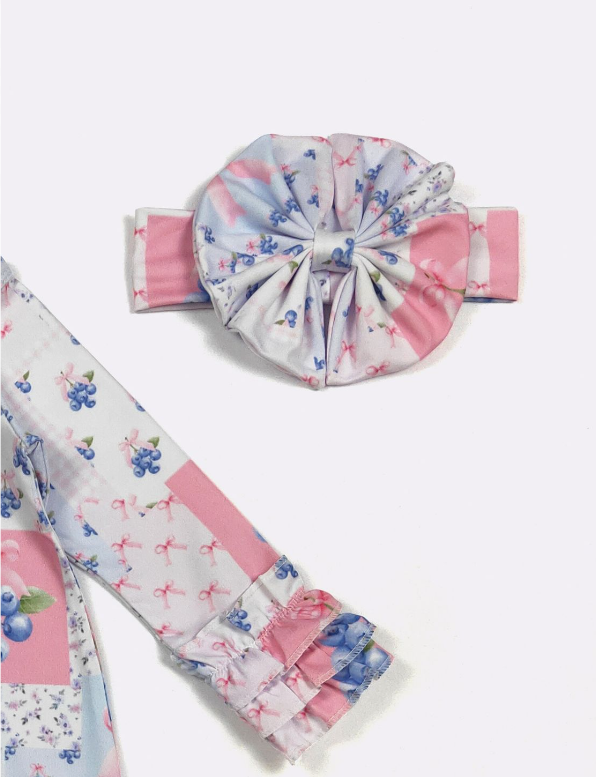 Blueberry Patch Baby Gown