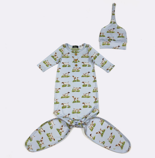 Pointer Hunt Baby Knotted Gown