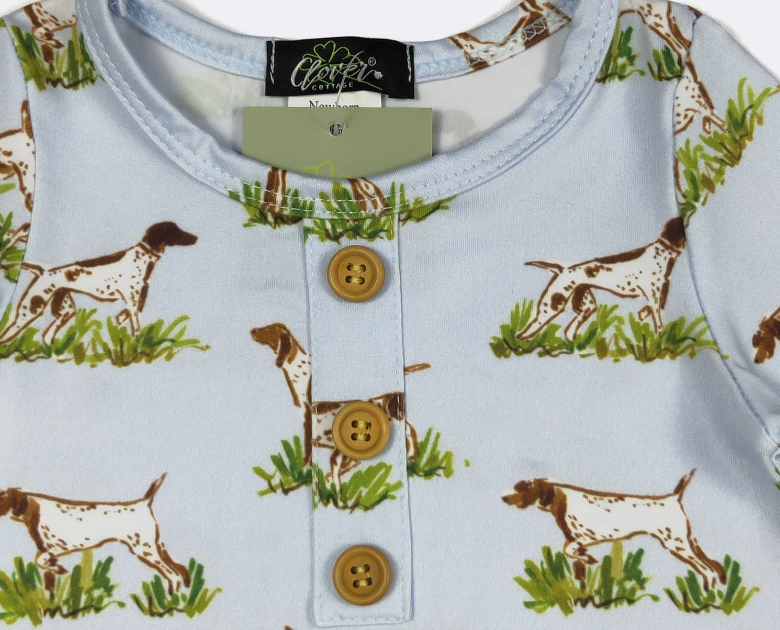Pointer Hunt Baby Knotted Gown