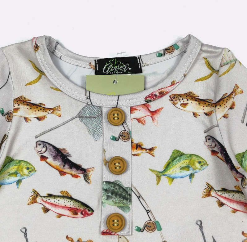 Rainbow Trout Baby Knotted Gown