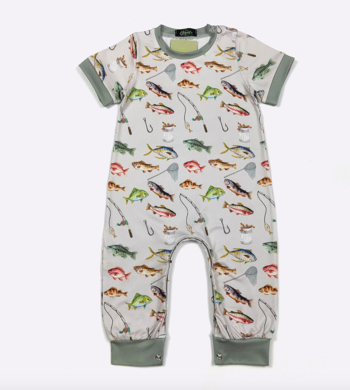 Hooked on Adventure Boy Romper