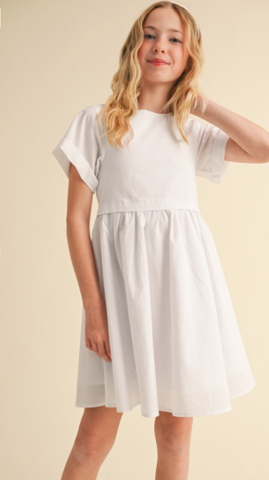 Tween Girls Kids Fit & Flare Mini Dress