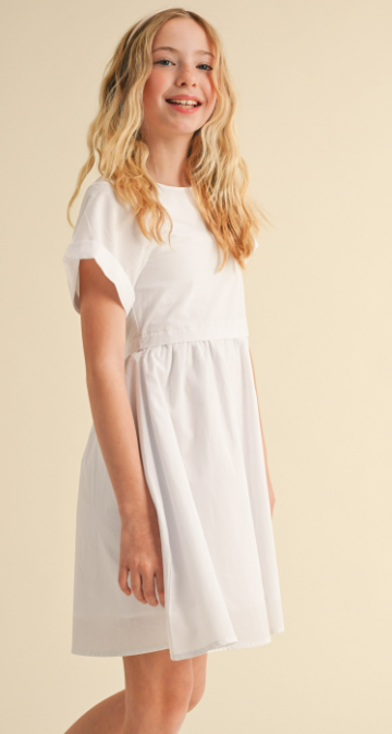 Tween Girls Kids Fit & Flare Mini Dress