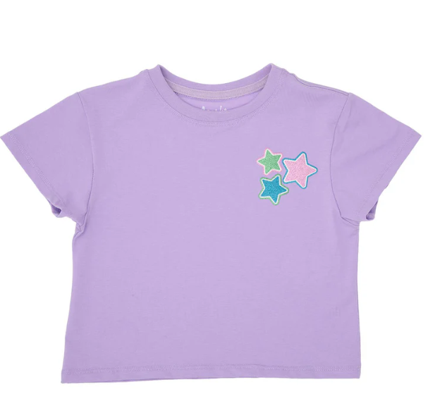 GLITTER STARS LAVENDER BOXY