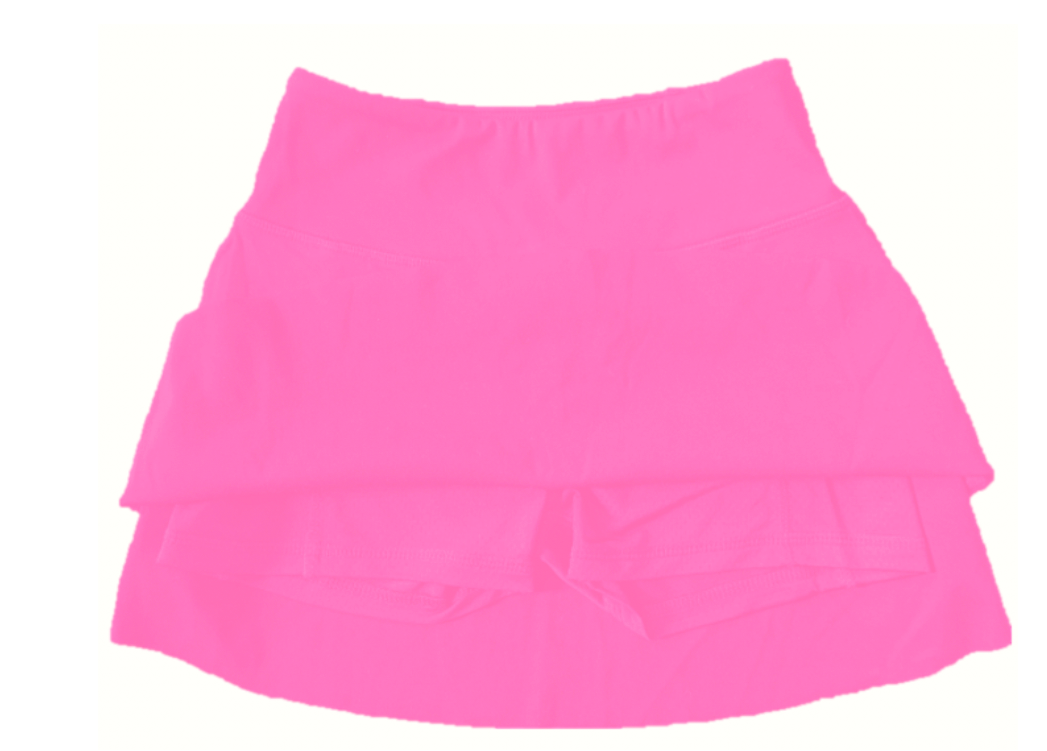 High Waisted Skort in Pink