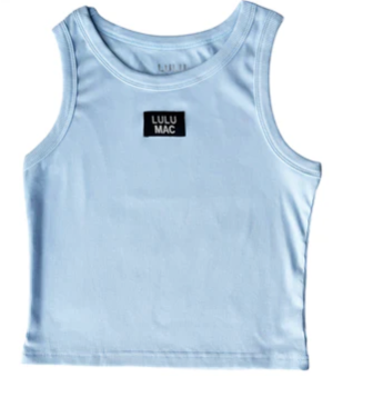 LuLu Mac Light Blue  KIDS SOLID TANK