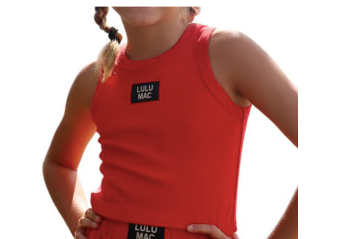 LuLu Mac Red KIDS SOLID TANK