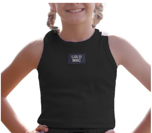 LuLu Mac Black KIDS SOLID TANK