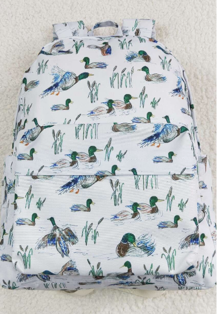 Duck Print Hunting Kids Backpack