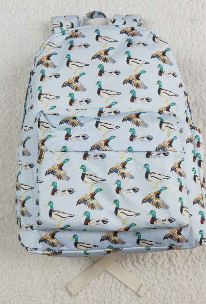 Duck Mallard Kids Boys Backpack