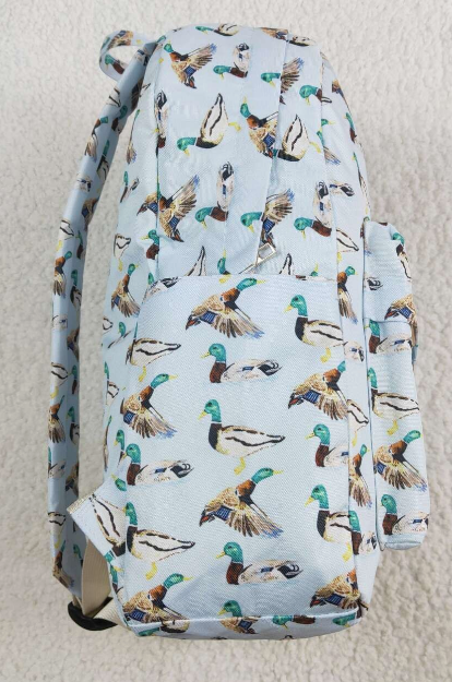Duck Mallard Kids Boys Backpack