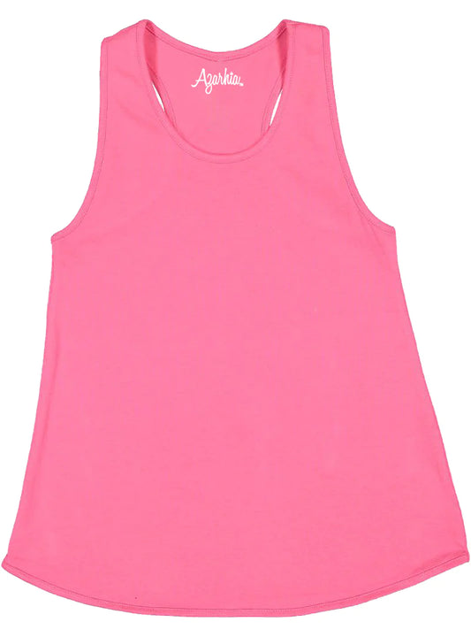 Racer Back Tank Top in Hot Pink
