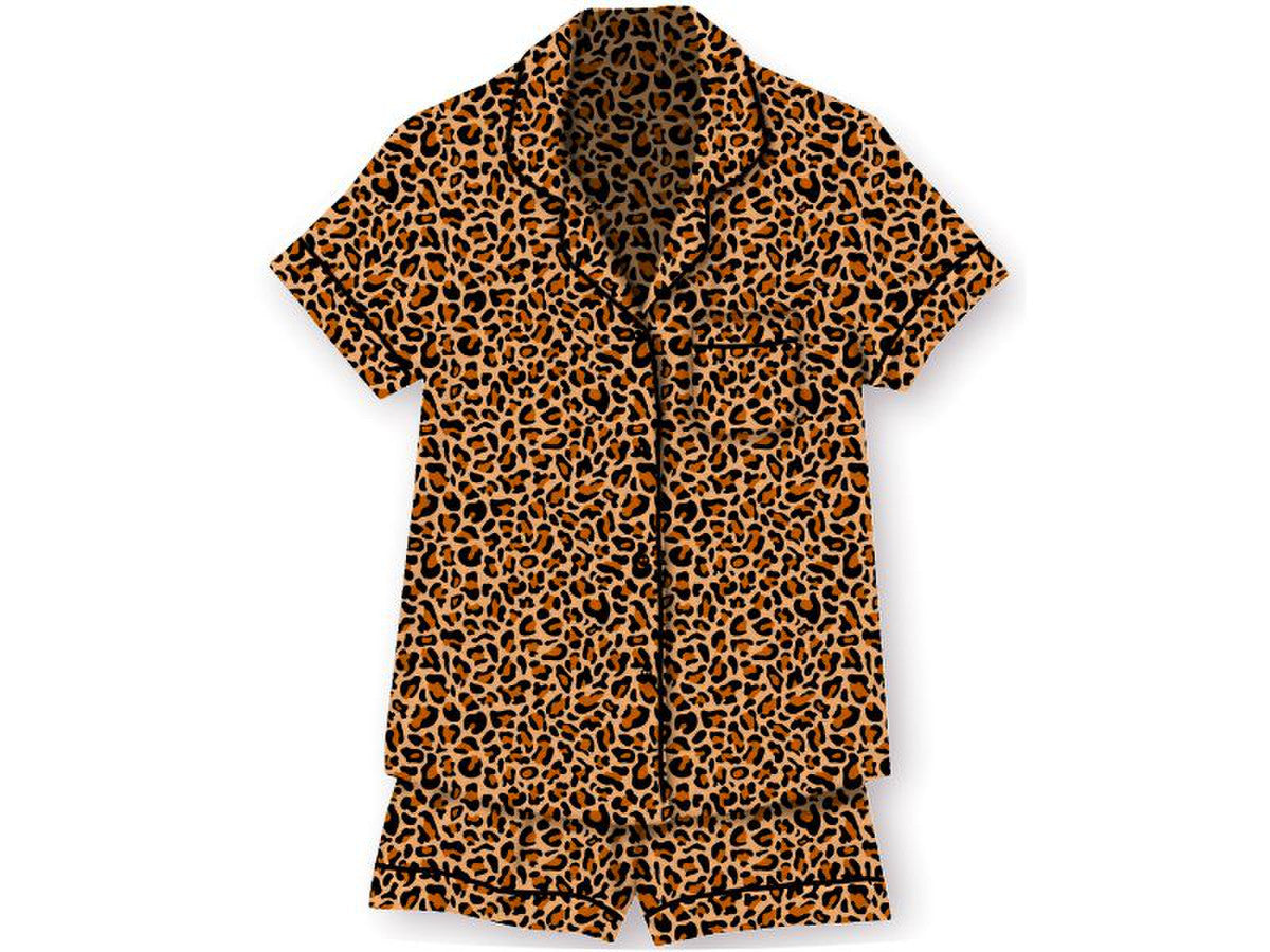 Silk Cheetah Pajama Set