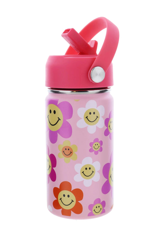 Flower Power 12 oz. Bottle with Straw Cap